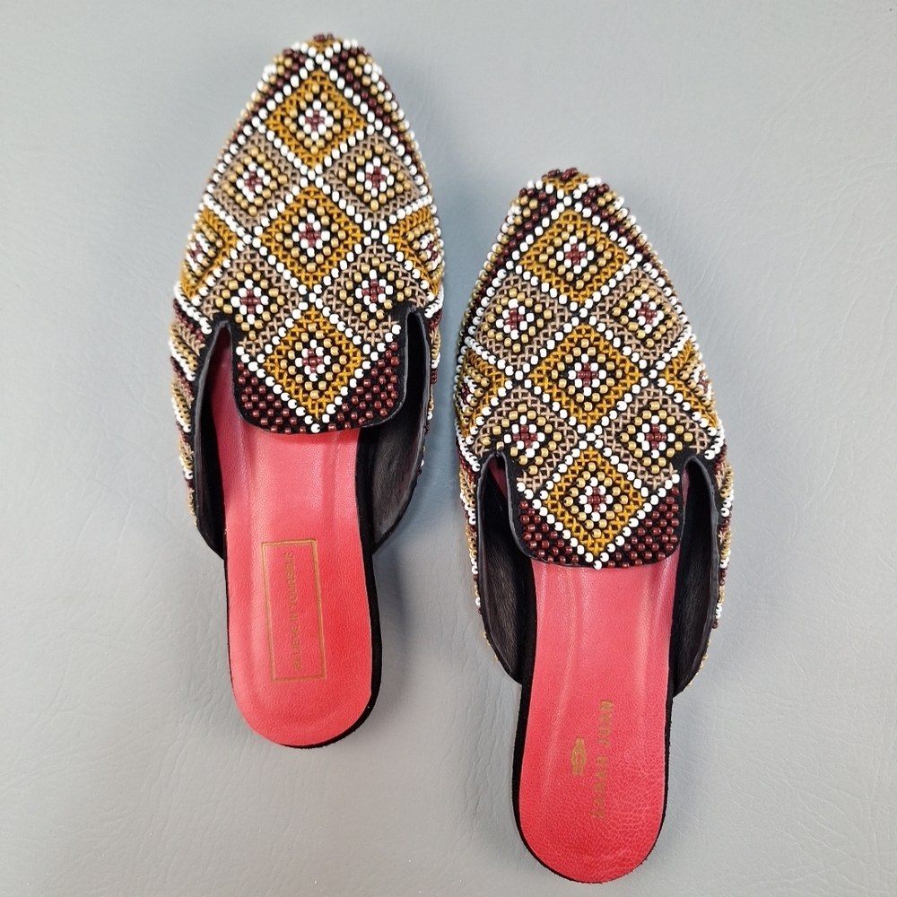 Zarah Juan Beaded Mules slides